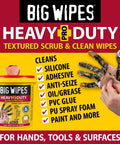 Heavy Duty Hand Cleaning Wipes With Textured Scrubbing Degreaser For Mechanics And Tool Pros In The Shop 240 Count Bucket