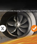 High Flow Turbocharger For 2.0L To 5.5L Engines With Ball Bearing Turbo And Billet Wheel V Band 0.83 A R Up To 1050HP cross-section view