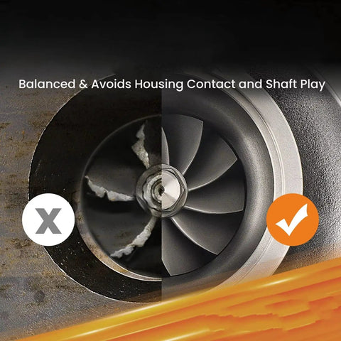 High Flow Turbocharger For 2.0L To 5.5L Engines With Ball Bearing Turbo And Billet Wheel V Band 0.83 A R Up To 1050HP cross-section view