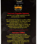 Yaucono Coffee box for Espresso Capsule Pods, Puerto Rico Coffee Intense Espresso Roast, 100% Arabica, Nespresso Machines compatible.