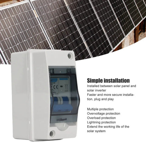 PV DC Circuit Breaker 32A 6kA IP65 DC Isolator Switch For PV Solar Panel Grid Connected Systems Home And RV Use Pro Grade