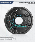 Trailer brake drum hub assembly for 3500 lb axles; 10-inch diameter, 2-1/4-inch width, 5-hole 4.5-inch bolt circle.