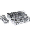 Beefy Master Metric Socket Set 89 Piece One Fourth Inch Drive With Standard And Deep Sockets 6 And 12 Point Off Corner Loading