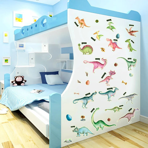 Glow In The Dark Solar System Wall Decals Set With 158 Pieces Stars Moon And Planets For Kids Bedroom on bunk wall