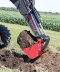 Heavy Duty Skid Steer Backhoe Attachment With 12 Inch Bucket And 6 Foot 8 Inch Digging Reach Plug And Play Steel