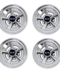 Chrome 8 Inch Golf Cart Hubcaps Set Of 4 For EZGO Club Car And Yamaha Golf Carts Wheel Covers With Classic 5 Spoke Design