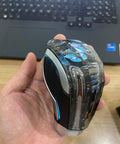 Dope Touch Activated LED Crystal Color Changing Automatic Gear Shift Knob With Lock Button Breathing Seven Color LED Cycle