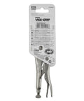 Vise-Grip Long Nose Locking Pliers With Wire Cutters, 6 Inch, packaged, showing alloy steel construction and straight nose
