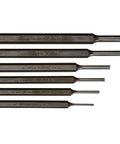 Knurled Pin Punch Kit Built For Heavy Duty Jobs, Heat Treated Steel With Hex Bolstered, Black Oxide Finish, Made In The USA