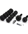 Wheel Hub and Rotor Polishing Kit With Tough Nylon Pads For Rust Removal And Built Up Grime, DIY Friendly, Pro Grade