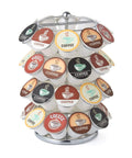 K-Cup Pod Carousel Organizer for Home and Office, Chrome 40-Pod Lazy Susan With 360-Degree Spin, Fits K-Cups Coffee Pods, Countertop Coffee Organizer Now