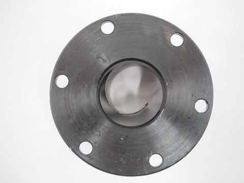 Heavy Duty Solid Steel Clock Spring Housing Assembly For Milling Machines top view showing round steel design with mounting holes.