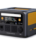 600W Portable Power Station With 268.8Wh Lifepo4 Battery And Pure Sine Wave Output side view showing ports and display.