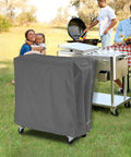 Outdoor Cooler Cart Cover For 65 To 80 Quart Rolling Ice Chest And Beverage Carts On Wheels Weatherproof Patio Bar