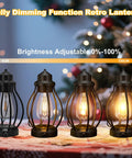 Two Pack Rechargeable Camping Lanterns Battery Operated Hanging Lights For Indoor Outdoor Use USB C Charge With 6 Hour Timer Dimmable Edison Bulb Waterproof Design Ideal
