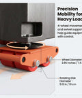 Heavy Duty Industrial Skate Dolly Set For Big Machines Four Carbon Steel Wheels With 360 Degree Rotation And Non Slip Caps Machining CNC And Warehouse Factory Moving Equipment For Heavy Machinery, 7.5 cm wheel