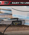Slick Trailer Wiring Junction Box For Rv And Camper Lights Seven Gang Automotive Connector Rewiring Kit installed on trailer hitch