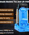 Heavy Duty Hydraulic Toe Jack 15 Ton Low Profile Floor Jack with thick steel base and ergonomic handle for auto repair.