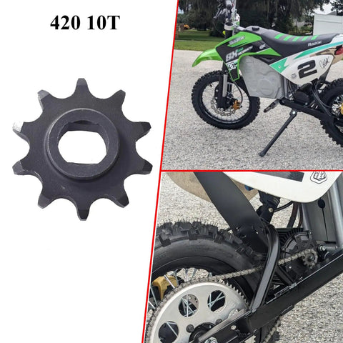 Beefed Up 420 Sprocket 10T High Strength Alloy Replacement For 420 Chain On Electric ATVs Dirt Bikes Scooters Quad Motors Gear Durable Power Transfer For Smooth Shifts And Less Slippage