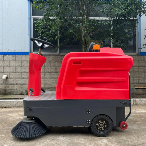 Heavy Duty Ride On Sweeper For Warehouses Industrial Floor Cleaning Machine. Custom Configs Available. Powerful Decksweeper Equipment For Large Spaces Efficient Dust And Debris Removal. Contact Us Now