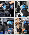 20V Brushless Impact Wrench Kicks 670 Ft Lbs Of Nut Breaking Torque At 2200 RPM Across Four Speeds As A Rugged Cordless Impact Gun in use on various fasteners.