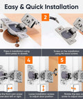 Easy installation guide for Soft Close Cabinet Hinges Set For One And A Quarter Inch Overlay Kitchen Cabinets, 40 Pack
