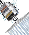 High Pressure Shower Head With 15 Stage Filtration, Hard Water Defense, Chrome Finish, 8 Inch Filtration System in use