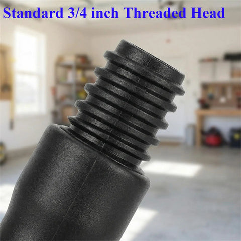 3/4 Inch Threaded Joint Angle Adaptor For Telescoping Extension Poles Head Only No Standard Pole 270 Degree Rotation Handy Access To High Ceilings Windows Gutters Fans Lamps Painting And More 2 Pack, standard 3/4 inch threaded head close-up