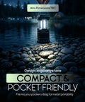 Bright 360 Degree COB LED Camping Lantern Powered by Batteries Portable Hanging Collapsible Light for Outdoor Camping Home Emergency Power Outages Hurricane Survival Requires 3 AA Batteries Not Included on rocky lakeside