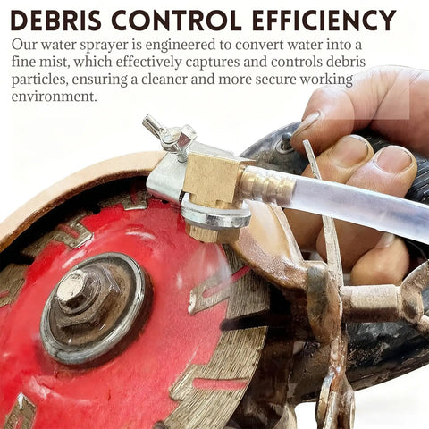 Debris Remover Water Sprayer For Cutting Machines With Universal Coolant Misting Kit CNC Milling nozzle attached to saw