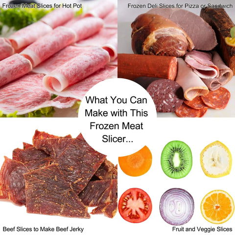 Manual Frozen Meat Slicer And Stainless Steel Cutter For Home Kitchen No Sweat Operation Game Changer For Thin Slicing Beef Chicken Ham And Fish Perfect For Hotpot Stir Fry And Grill