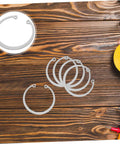 Five Piece Stainless Steel Snap Ring Set C Type Elastic Retaining Clips For Grooved Shafts Internal Circlip Assortment