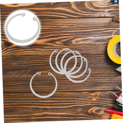 Five Piece Stainless Steel Snap Ring Set C Type Elastic Retaining Clips For Grooved Shafts Internal Circlip Assortment