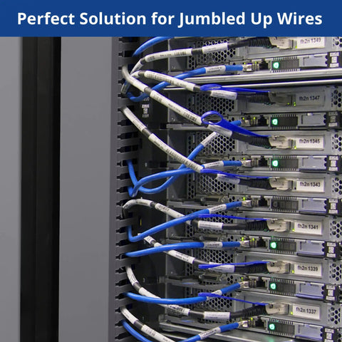 2x2 Inch Cable Management Raceway For Server Racks PVC Duct Kit neatly organizing network cables on server rack