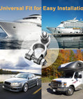Knockout Battery Terminal Connector Kit With 2 Gauge Copper Lugs And Heat Shrink Sleeves Plus Anti Corrosion Washers For Cars Boats And Trucks Built Rugged For Straight Swap Guaranteed Juice mounted on vehicles and boats.