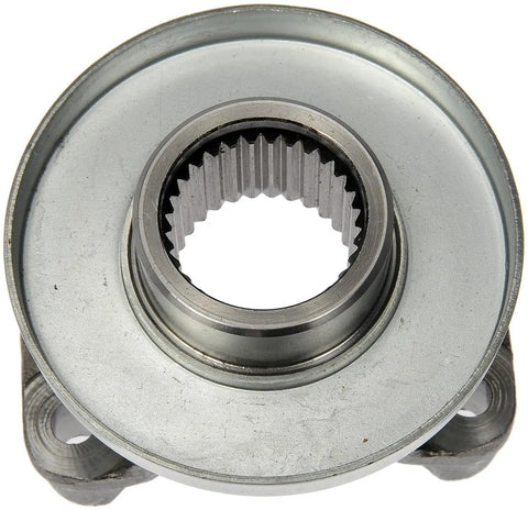 Built Tough Rear Differential Pinion Yoke Assembly With Integrated Slinger Fits 1963 To 1987 Buick Chevrolet Gmc Pontiac top view of sturdy metal component.