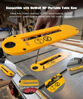 Dado Table Saw Insert Plate Replacement for Dewalt 10 Inch Job Site Saws DWE7490 DWE7491 DWE7491RS DWE7291RS in use on table saw