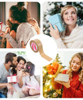 2 Pack Kraft Paper Packing Tape Water Resistant Sealing Tape with happy people holding gifts