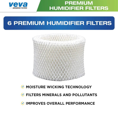 Six Pack Premium Humidifier Filter Replacement for Honeywell HCM Series and HAC Models A HAC 504 HAC 504AW displayed