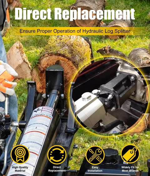 Log Splitter Hydraulic Pump Mount Bracket for 5 to 7 HP Engines, Direct Replacement Fits SpeeCo, Oregon, Husky 20, 21 and 22 Ton Units, Easy Install Engine Mount for Beefy No Nonsense Power