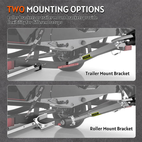 Adjustable Transom Saver From 23 To 35 Inches For Boat Motor Support With Heavy Duty Composite Head showing trailer and roller mounts