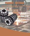 ER16 Spring Collet Set 1/32 To 3/8 Inch Carbon Steel for CNC Engraving and Milling Lathe Tools, 12 Pack in a machining environment
