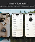 Smartphone interface showcasing Rock Solid Smart Deadbolt With A Fully Hidden Build Flaunting A Sleek Matte Black Finish.