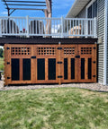 Wooden shed doors with Heavy Duty 3-1/2 Inch T Hinge Gate Hinges Steel With Black Finish Includes Screws 6 Pack