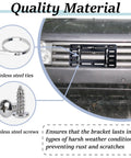 No Drill Front License Plate Bracket Mount For Bumpers And Grilles With Stainless Steel Tie Kit And Cable Ties on SUV grille