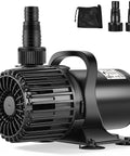 Powerful Submersible Water Pump 100W 1600 GPH For Koi Ponds with nozzles and carry bag, front view