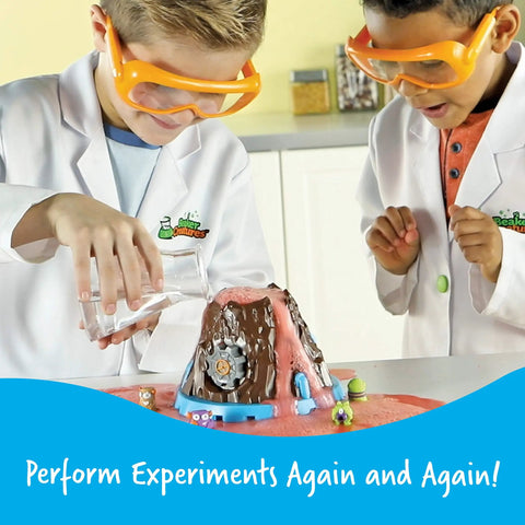 Kids using Beaker Creatures Bubbling Volcano Reactor Science Kit For Kids Ages 5 And Up With Five Fizzing Experiments And A Mystery Creature