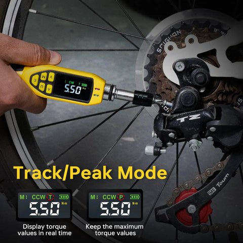 Pro Grade Digital Torque Screwdriver Kit With Three Point Five To Seventy Point Eight Inch Pound Range And One Percent Accuracy For Bike Repair Electronics And Scope Mounting With Buzzer And LED Alerts Plus S2 Bits used on bike wheel