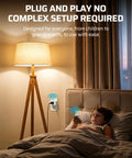 Child using Remote Control Outlet With Wall Mount Switch And Detachable Magnetic Remote Two Independent Sockets in bedroom