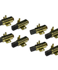 Keep Your Power Tools Running Tight And Ready To Roll With This Reliable Four Pack Of Replacement Carbon Brushes Made For Effortless Palm Router Maintenance And Consistent Motor Grit On Every Tough Project Day. Eight carbon brushes designed for palm routers, featuring a metal casing and black carbon contact.